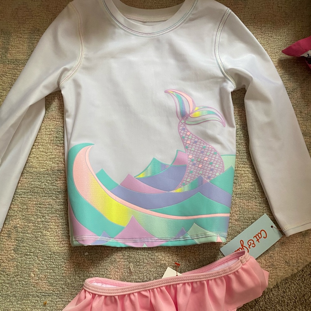 NWT mermaid two piece bathing suit 👙